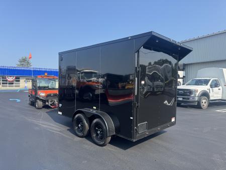 New 2026 Maximum Cargo Trailers 7X12 TA Cargo / Enclosed Trailer *BLACK W/ BLK *12'' EXTRA HEIGHT