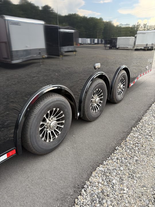 New 2027 Haulmark 44 Gooseneck Bathroom Race Trailer, Polycor, Air Prep, A/C, Awnings, Race Ready