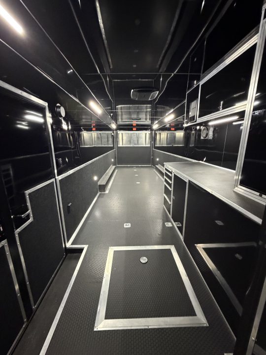 New 2027 Haulmark 44 Gooseneck Bathroom Race Trailer, Polycor, Air Prep, A/C, Awnings, Race Ready