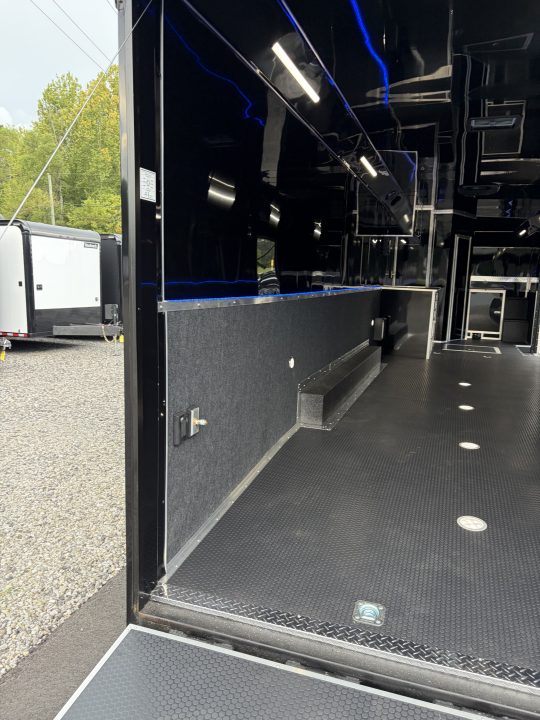 New 2027 Haulmark 44 Gooseneck Bathroom Race Trailer, Polycor, Air Prep, A/C, Awnings, Race Ready