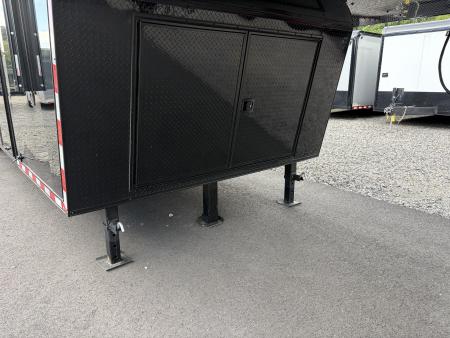 New 2027 Haulmark 44 Gooseneck Bathroom Race Trailer, Polycor, Air Prep, A/C, Awnings, Race Ready