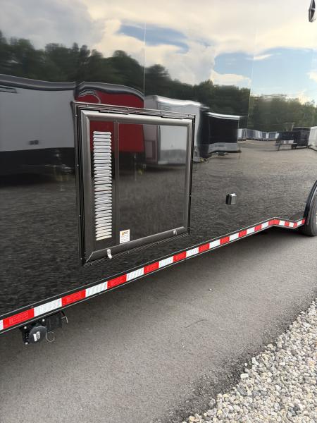 New 2027 Haulmark 44 Gooseneck Bathroom Race Trailer, Polycor, Air Prep, A/C, Awnings, Race Ready