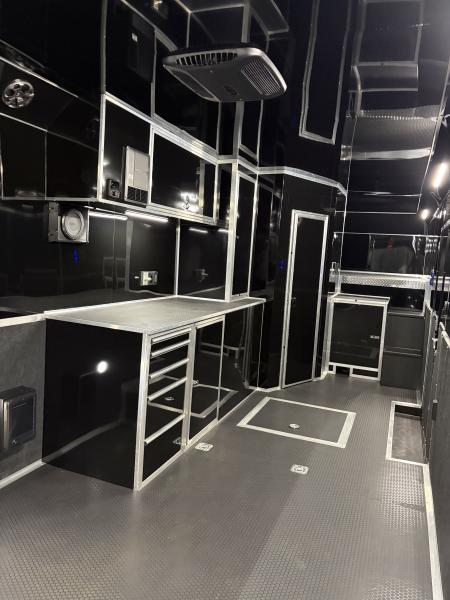 New 2027 Haulmark 44 Gooseneck Bathroom Race Trailer, Polycor, Air Prep, A/C, Awnings, Race Ready