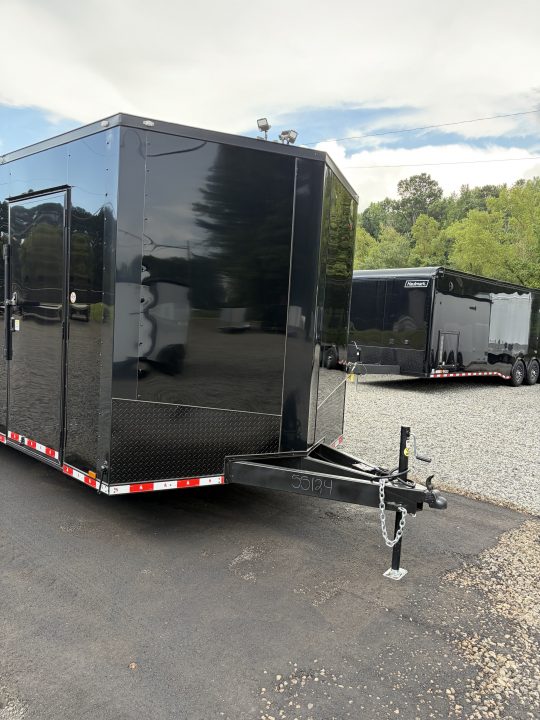 New 2027 Spartan Cargo 8.5x24 Enclosed Trailer, PolyCor, BIG PKG, 12" On Center Frame, 14K GVWR, 60" Triple Tube Tongue, 7' Interior, Heavy Duty Rear Ramp Door