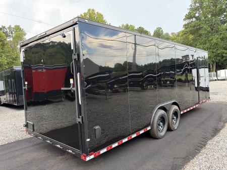 New 2027 Spartan Cargo 8.5x24 Enclosed Trailer, PolyCor, BIG PKG, 12" On Center Frame, 14K GVWR, 60" Triple Tube Tongue, 7' Interior, Heavy Duty Rear Ramp Door