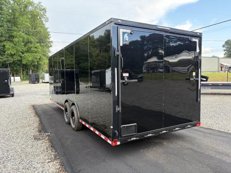 New 2027 Spartan Cargo 8.5x24 Enclosed Trailer, PolyCor, BIG PKG, 12" On Center Frame, 14K GVWR, 60" Triple Tube Tongue, 7' Interior, Heavy Duty Rear Ramp Door