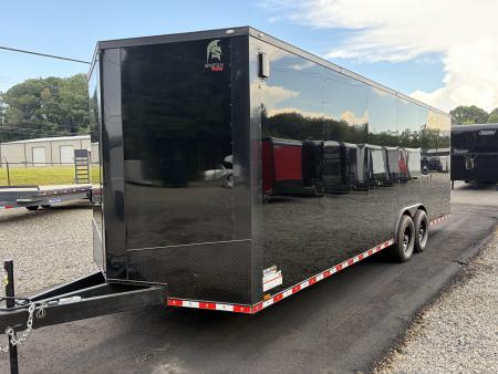 New 2027 Spartan Cargo 8.5x24 Enclosed Trailer, PolyCor, BIG PKG, 12" On Center Frame, 14K GVWR, 60" Triple Tube Tongue, 7' Interior, Heavy Duty Rear Ramp Door