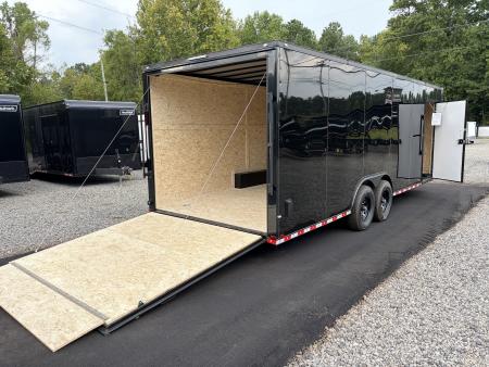 New 2027 Spartan Cargo 8.5x24 Enclosed Trailer, PolyCor, BIG PKG, 12" On Center Frame, 14K GVWR, 60" Triple Tube Tongue, 7' Interior, Heavy Duty Rear Ramp Door