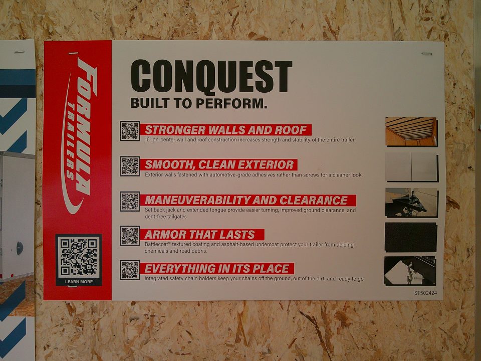 New 2027 Formula Conquest 8.5x20 10K Cargo / Enclosed Trailer