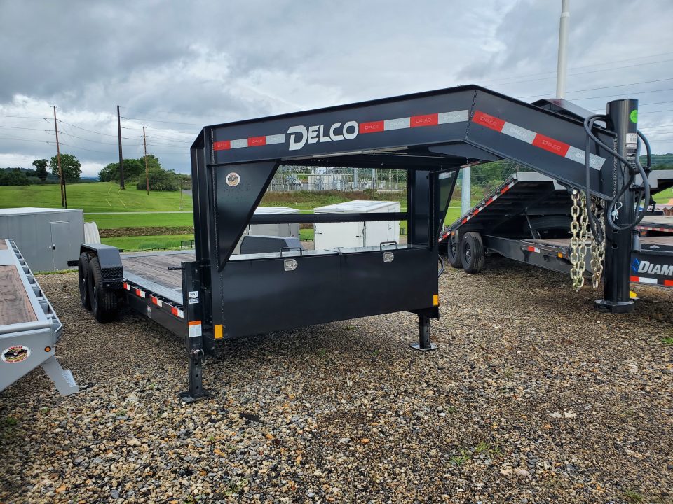 New 2026 Delco Trailers Gooseneck Equipment Tilt / 14,000 GVWR / 83"x20' (4' Stationary)