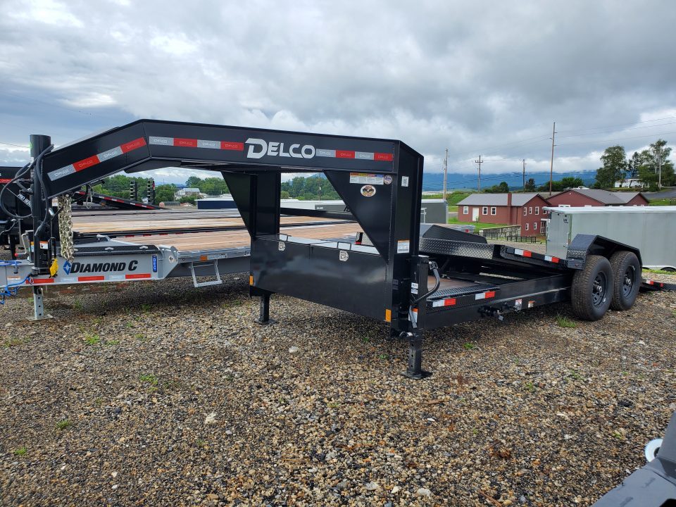 New 2026 Delco Trailers Gooseneck Equipment Tilt / 14,000 GVWR / 83"x20' (4' Stationary)