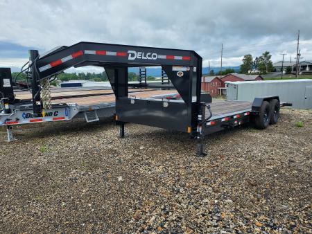 New 2026 Delco Trailers Gooseneck Equipment Tilt / 14,000 GVWR / 83 x20' (4' Stationary)