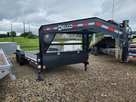 New 2026 Delco Trailers Gooseneck Equipment Tilt / 14,000 GVWR / 83"x20' (4' Stationary)