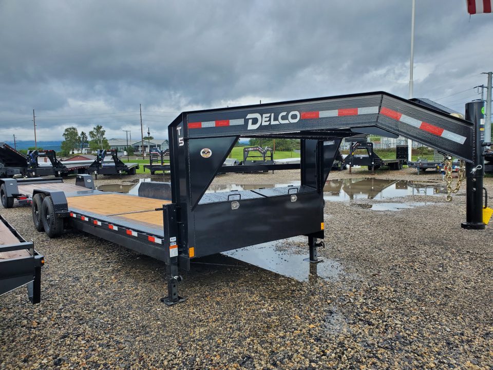 New 2026 Delco Trailers Gooseneck Equipment Tilt / 14,000 GVWR / 83"x24' (8' Stationary)