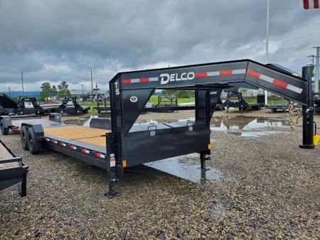 New 2026 Delco Trailers Gooseneck Equipment Tilt / 14,000 GVWR / 83"x24' (8' Stationary)