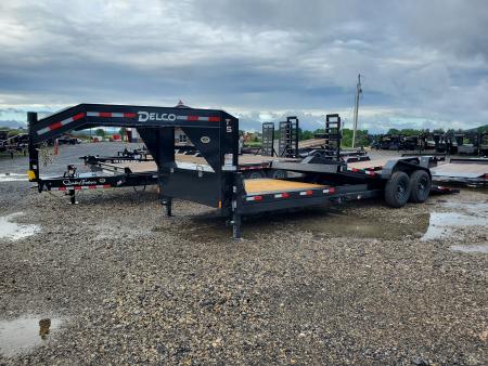New 2026 Delco Trailers Gooseneck Equipment Tilt / 14,000 GVWR / 83"x24' (8' Stationary)