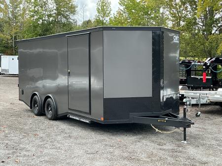 New 2027 Covered Wagon Trailers 8.5' x 20' x 7' Black Gold Cargo / Enclosed Trailer