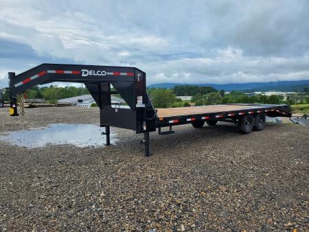 New 2027 Delco Trailers Gooseneck Deckover / 14,000 GVWR / 102 x25' / Monster Ramps