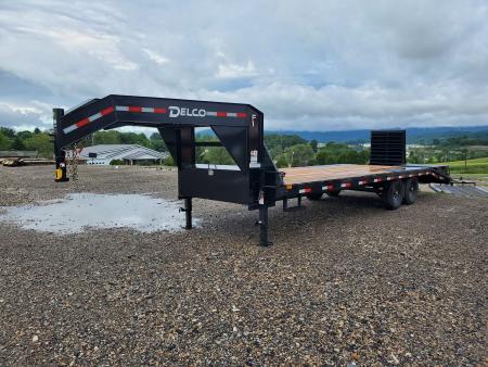New 2027 Delco Trailers Gooseneck Deckover / 14,000 GVWR / 102"x25' / Monster Ramps