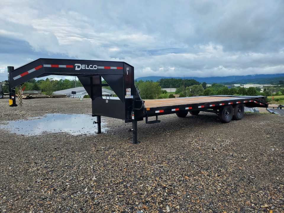 New 2027 Delco Trailers Gooseneck Deckover / 14,000 GVWR / 102"x25' / Monster Ramps