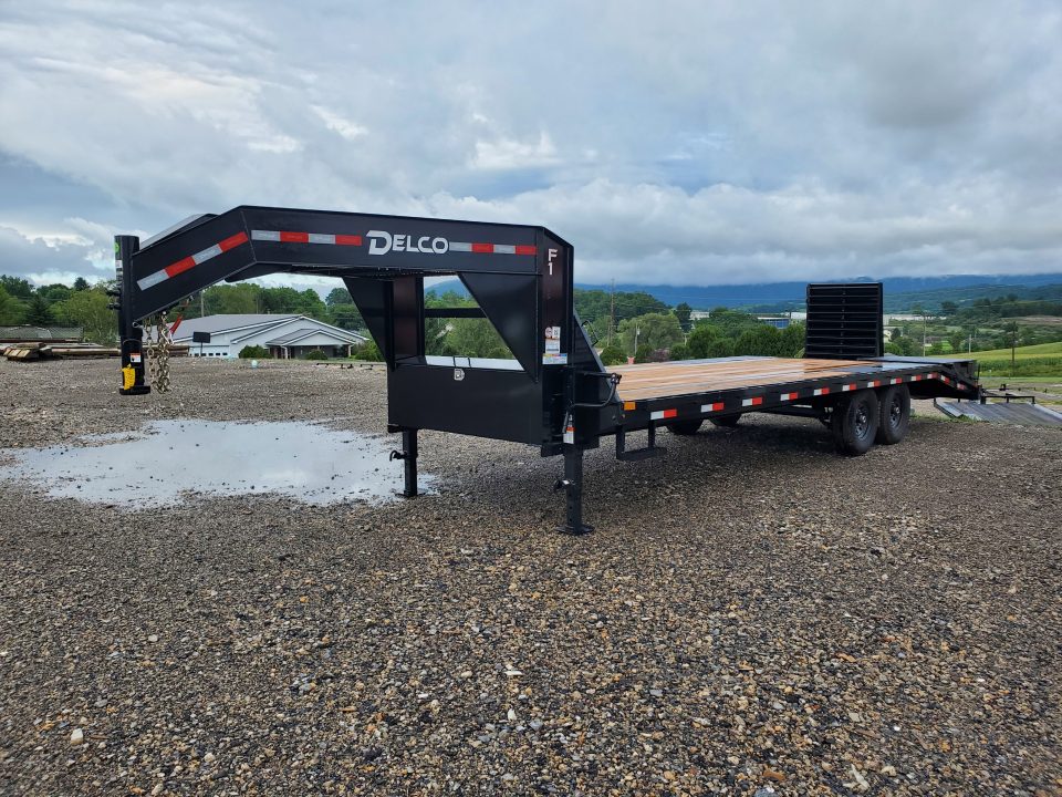 New 2027 Delco Trailers Gooseneck Deckover / 14,000 GVWR / 102"x25' / Monster Ramps