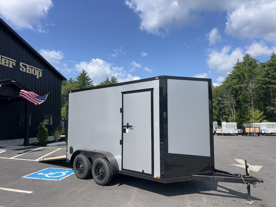 New 2027 Spartan 7X12 +2ft V-nose/7' interior height / .080 Polycore Exterior/ Ext. Tongue - 7000GVW