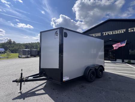 New 2027 Spartan 7X12 +2ft V-nose/7' interior height / .080 Polycore Exterior/ Ext. Tongue - 7000GVW