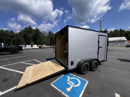 New 2027 Spartan 7X12 +2ft V-nose/7' interior height / .080 Polycore Exterior/ Ext. Tongue - 7000GVW