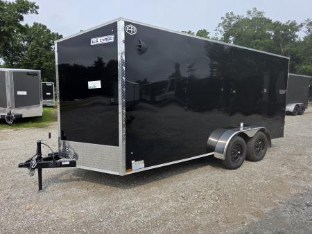 New 2027 US Cargo 7X16 TANDEM AXLE 6'6 TALL RAMP DOOR DRINGS Cargo / Enclosed Trailer