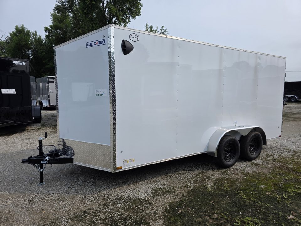 New 2027 US Cargo 7X16 TANDEM AXLE 6'6 TALL RAMP DOOR DRINGS Cargo / Enclosed Trailer