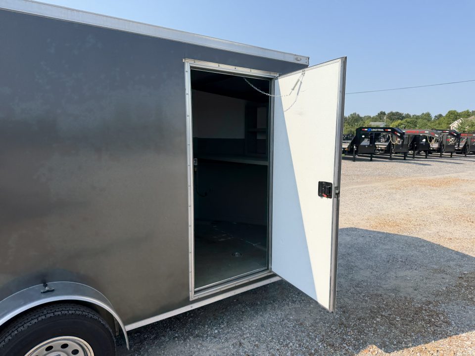 Used 2021 Spartan 7'X12' 3K GVWR Enclosed Trailer