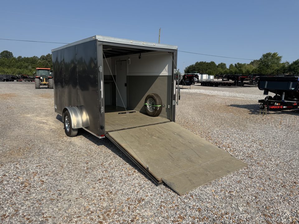 Used 2021 Spartan 7'X12' 3K GVWR Enclosed Trailer