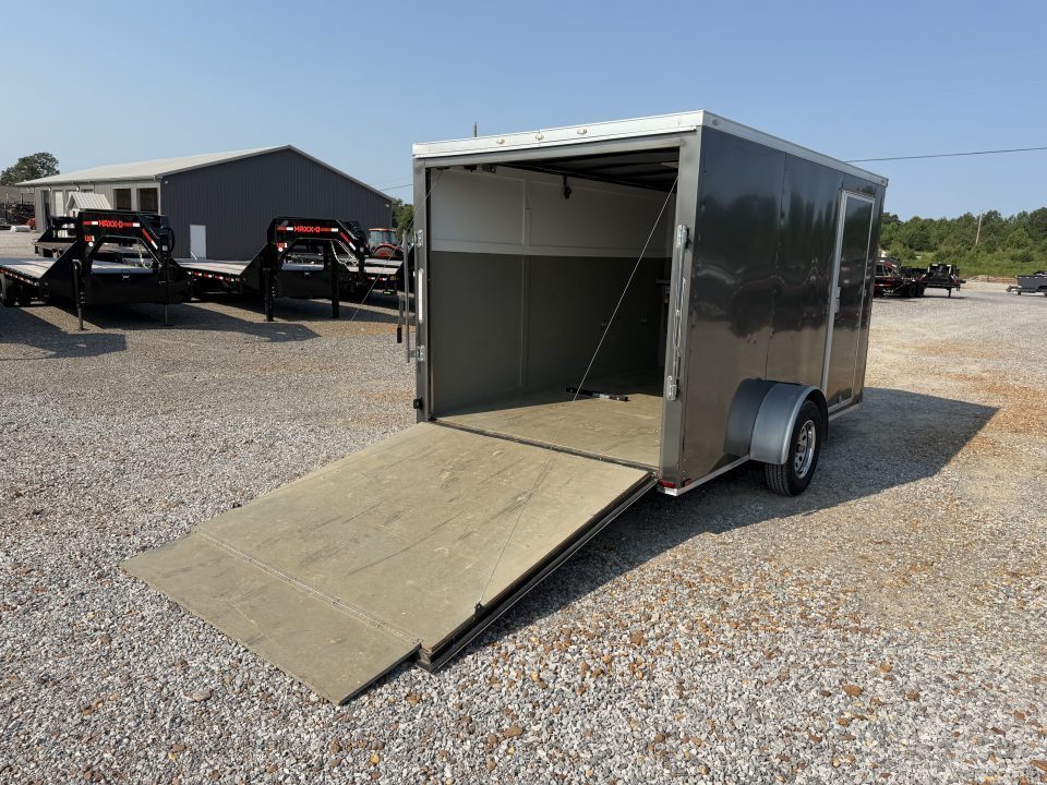 Used 2021 Spartan 7'X12' 3K GVWR Enclosed Trailer