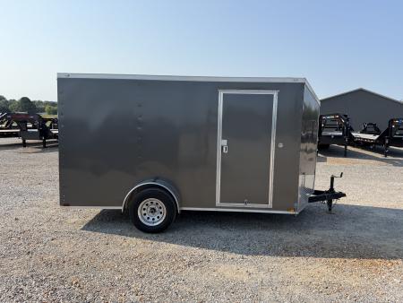 Used 2021 Spartan 7'X12' 3K GVWR Enclosed Trailer