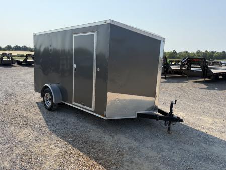 Used 2021 Spartan 7'X12' 3K GVWR Enclosed Trailer