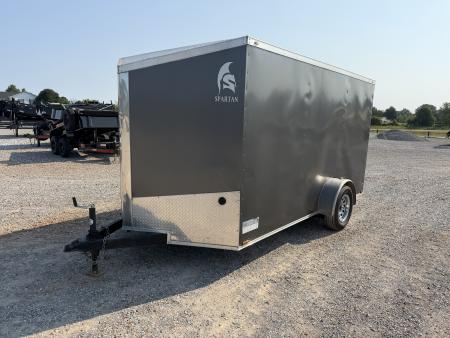 Used 2021 Spartan 7'X12' 3K GVWR Enclosed Trailer