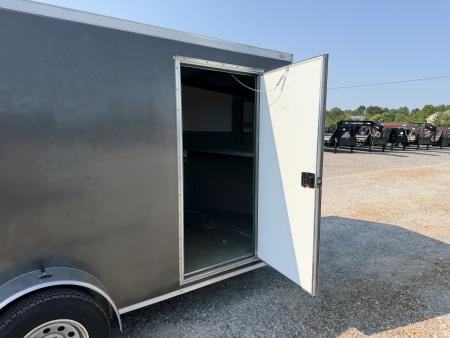 Used 2021 Spartan 7'X12' 3K GVWR Enclosed Trailer