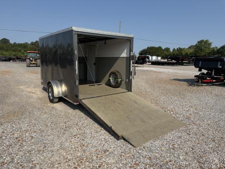 Used 2021 Spartan 7'X12' 3K GVWR Enclosed Trailer