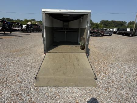 Used 2021 Spartan 7'X12' 3K GVWR Enclosed Trailer