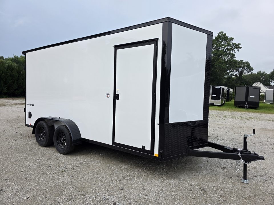 New 2027 Formula Trailers 7x16 7' INSIDE 080 SCREWLESS BLACKOUT ALUM WHEELS SXS UTV GOLFCART Cargo / Enclosed Trailer