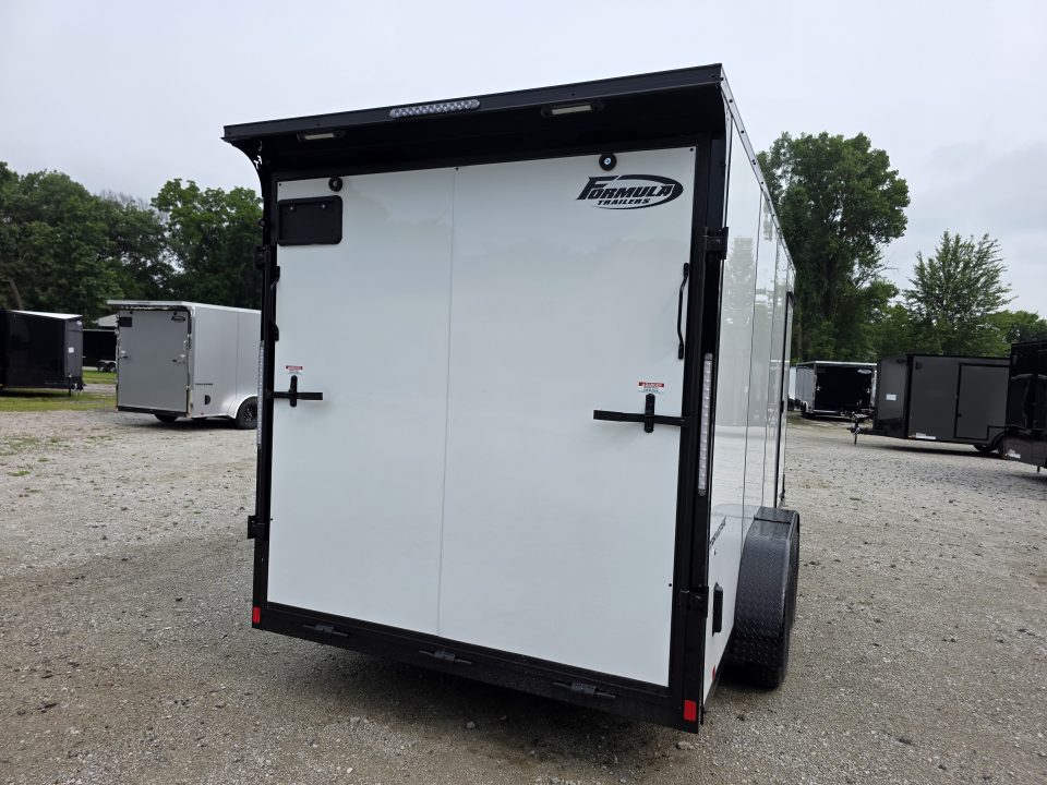 New 2027 Formula Trailers 7x16 7' INSIDE 080 SCREWLESS BLACKOUT ALUM WHEELS SXS UTV GOLFCART Cargo / Enclosed Trailer