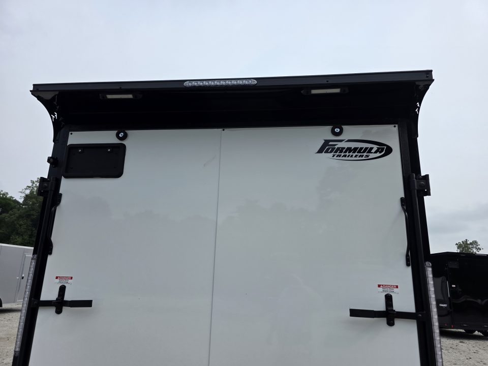 New 2027 Formula Trailers 7x16 7' INSIDE 080 SCREWLESS BLACKOUT ALUM WHEELS SXS UTV GOLFCART Cargo / Enclosed Trailer