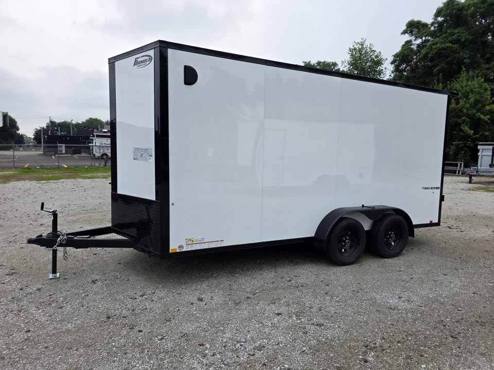 New 2027 Formula Trailers 7x16 7' INSIDE 080 SCREWLESS BLACKOUT ALUM WHEELS SXS UTV GOLFCART Cargo / Enclosed Trailer