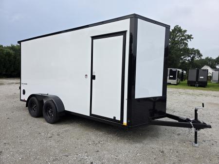 New 2027 Formula Trailers 7x16 7' INSIDE 080 SCREWLESS BLACKOUT ALUM WHEELS SXS UTV GOLFCART Cargo / Enclosed Trailer