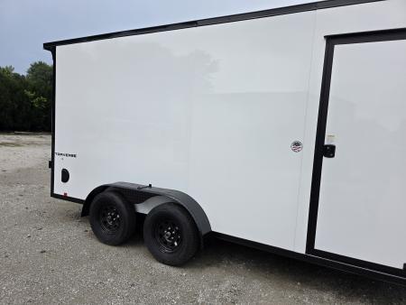 New 2027 Formula Trailers 7x16 7' INSIDE 080 SCREWLESS BLACKOUT ALUM WHEELS SXS UTV GOLFCART Cargo / Enclosed Trailer