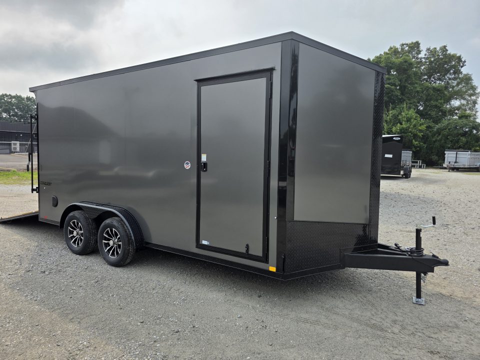 New 2027 Formula Trailers 7.5X16 UTV SXS ESCAPE DOOR BLACKOUT SCREWLESS GOLF CART Cargo / Enclosed Trailer