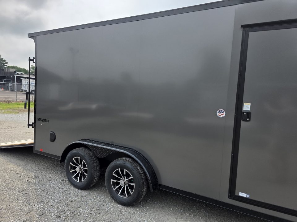 New 2027 Formula Trailers 7.5X16 UTV SXS ESCAPE DOOR BLACKOUT SCREWLESS GOLF CART Cargo / Enclosed Trailer