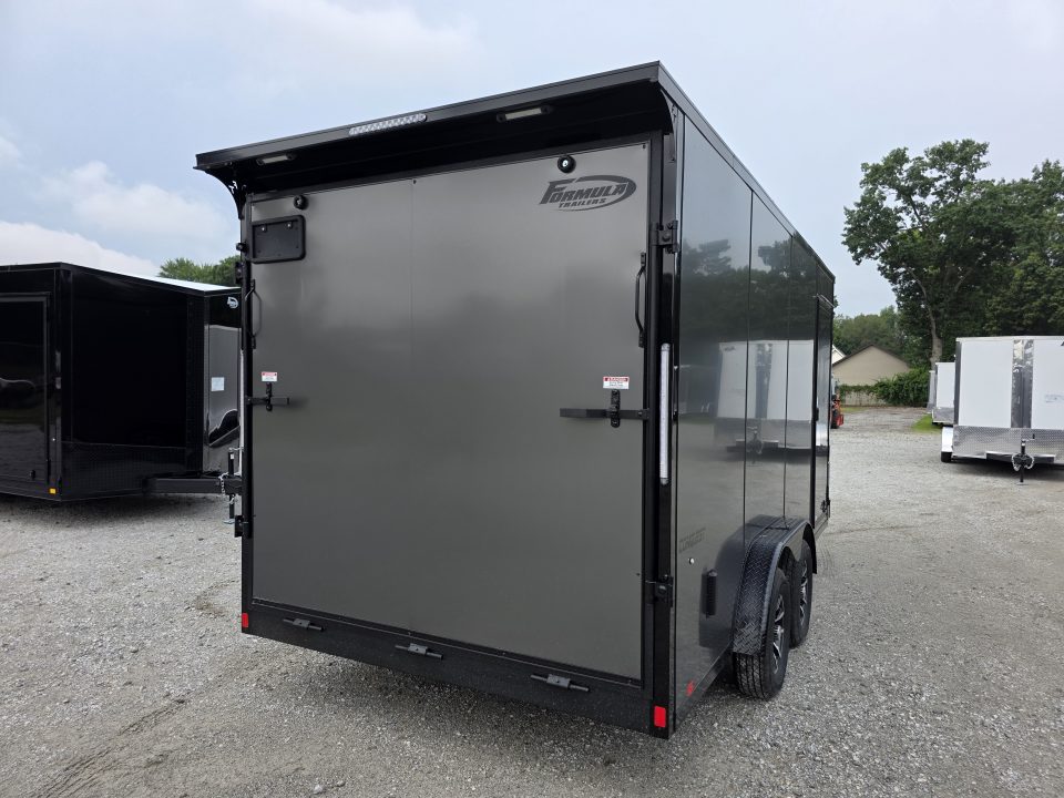 New 2027 Formula Trailers 7.5X16 UTV SXS ESCAPE DOOR BLACKOUT SCREWLESS GOLF CART Cargo / Enclosed Trailer