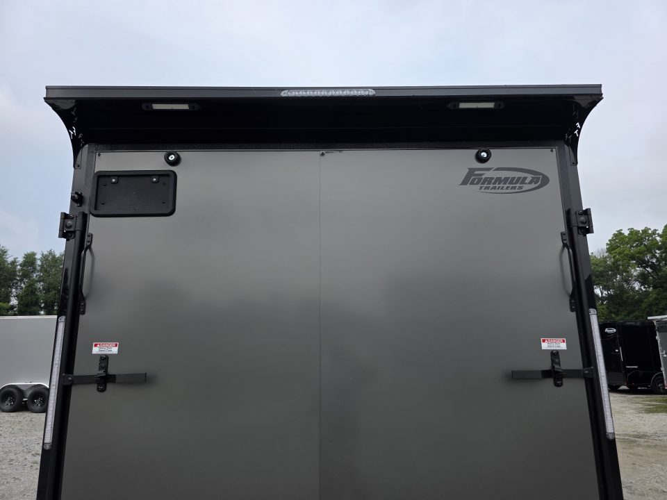 New 2027 Formula Trailers 7.5X16 UTV SXS ESCAPE DOOR BLACKOUT SCREWLESS GOLF CART Cargo / Enclosed Trailer