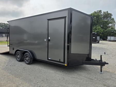 New 2027 Formula Trailers 7.5X16 UTV SXS ESCAPE DOOR BLACKOUT SCREWLESS GOLF CART Cargo / Enclosed Trailer